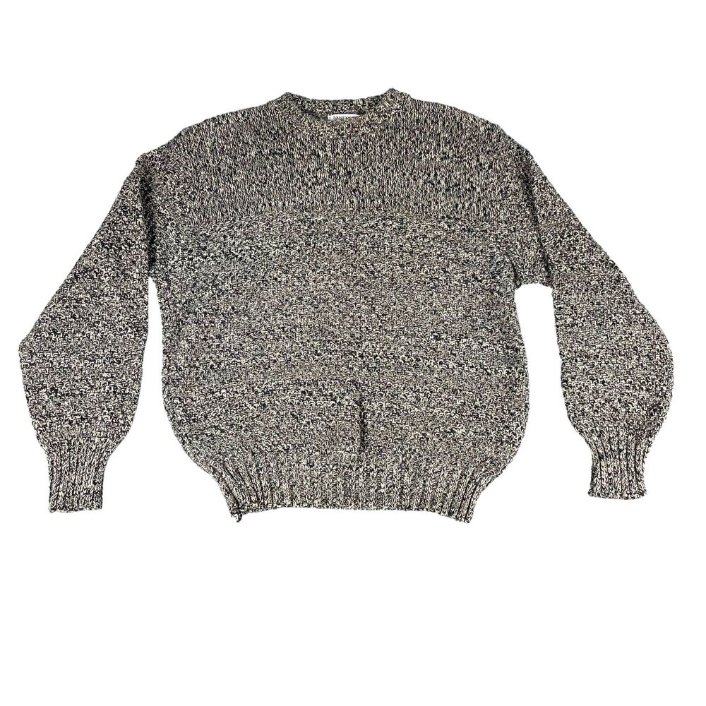 Voyageur Sweater Men's Extra Gray Large Pullover Long Sleeve Knit Made in USA